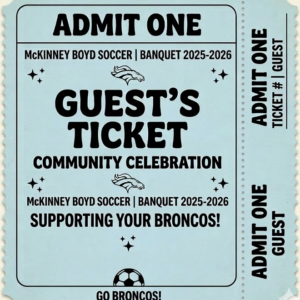 Boys Soccer Banquet Ticket 2026 - Guest Ticket